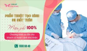 Miễn phí 100% phí phẫu thuật tạo hình mi mắt trên