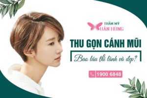 thu gọn cánh mũi bao lâu thì lành